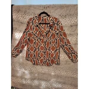 LADIES SNAKE SKIN PATTERN TOP LARGE